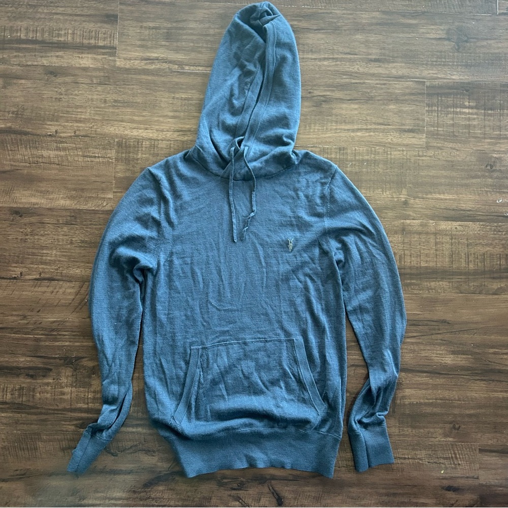 All Saints Blue Hoodie